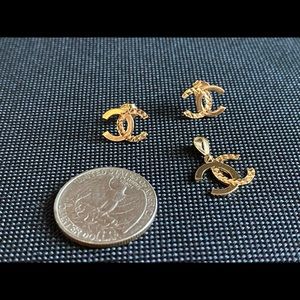 Real 18k Gold Earrings and Pendant